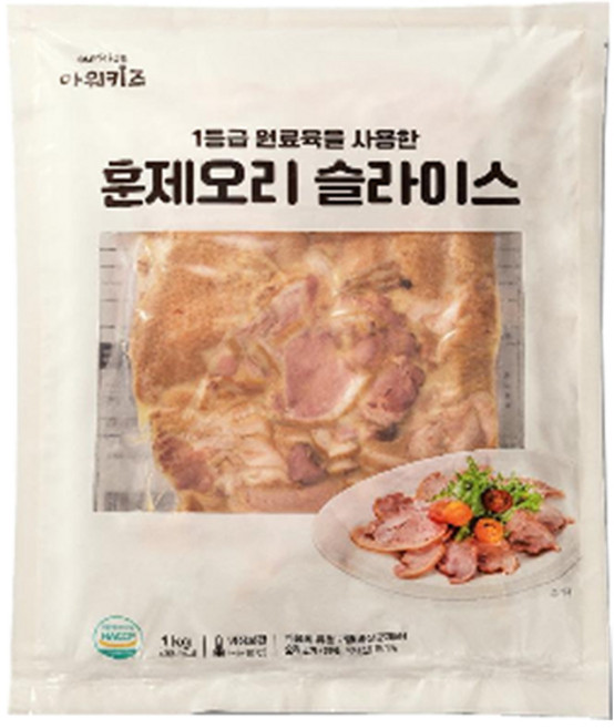 아워홈 아워키즈 훈제 오리슬라이스, 1개, 1kg