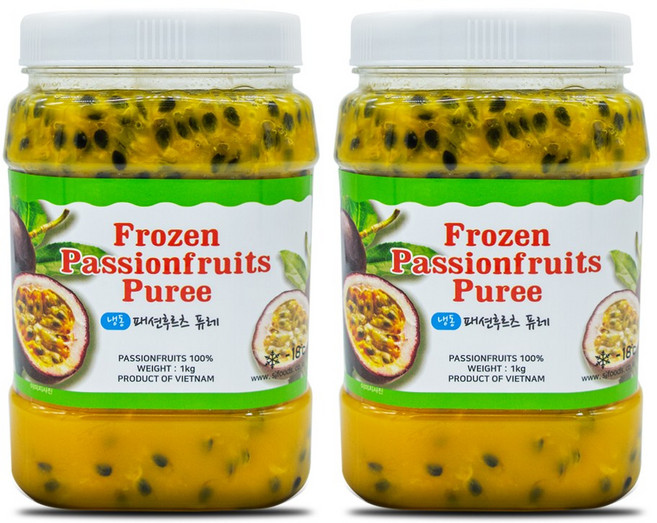 신정푸드 패션후르츠퓨레1kg, 1kg, 2개