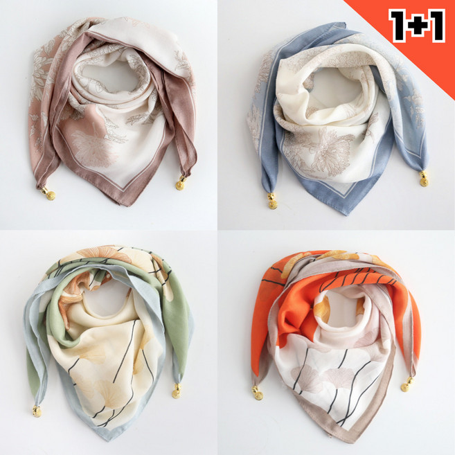 와이즈셀렉 목 쁘띠 미니 자석 스카프