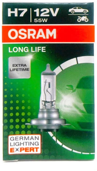 OSRAM 長壽型鹵素燈泡, 1個, H7