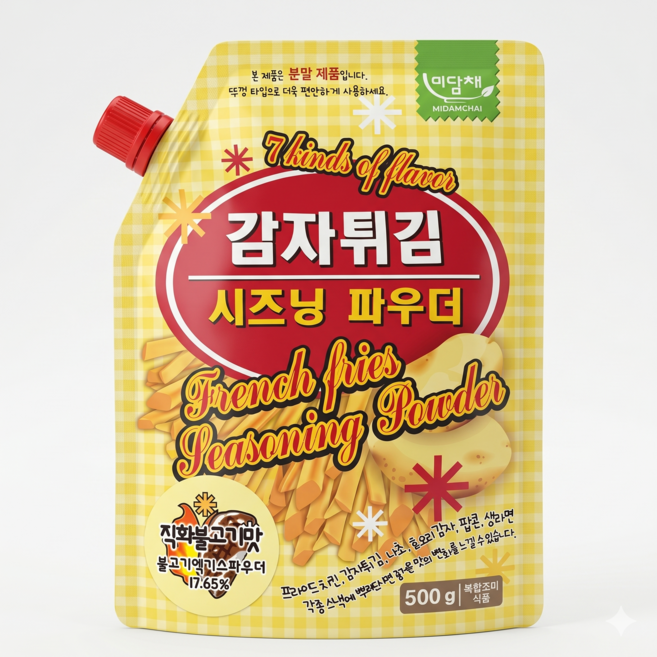 미담채 감자튀김 시즈닝 파우더 직화불고기맛, 500g, 1개