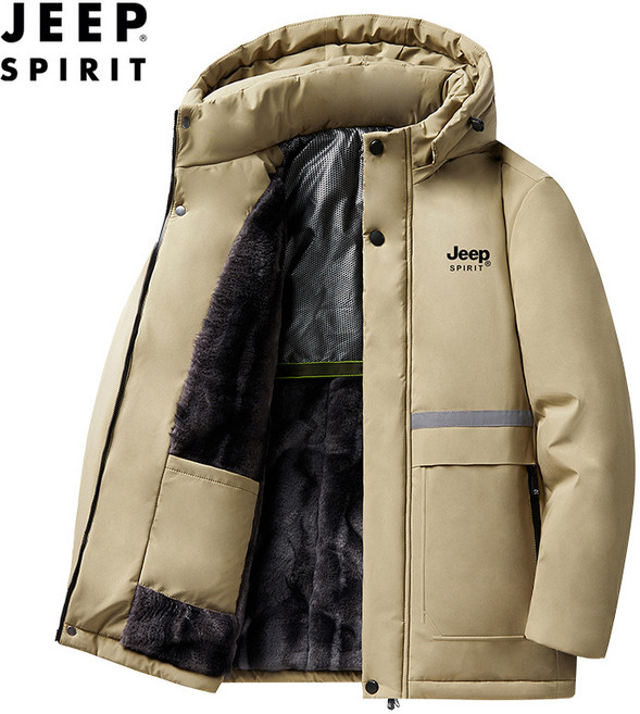 JEEP SPIRIT 지프 스피릿 남성용 가을 겨울 기모안감 점퍼 따뜻한 솜옷 재킷 0768+양말
