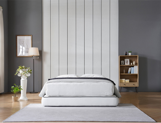 마티노가구 루버침대 (무헤드형), 화이트