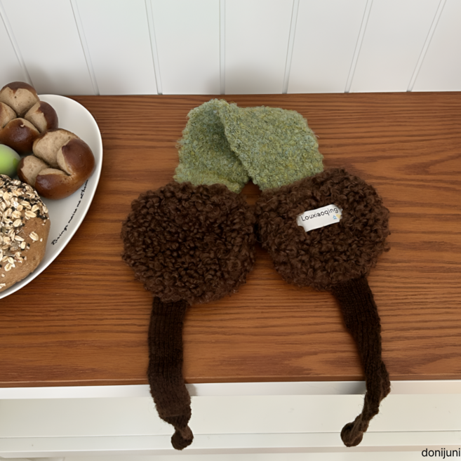 도니주니 보들보들 겨울 방한 여성 귀도리 니트 귀마개