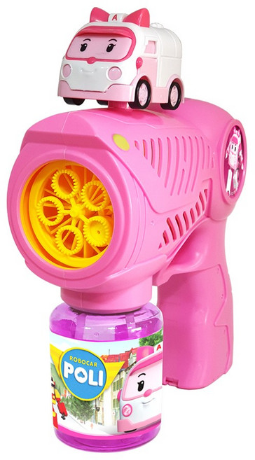 로보카폴리 엠버 익스트림 자동버블건, 핑크, 1개