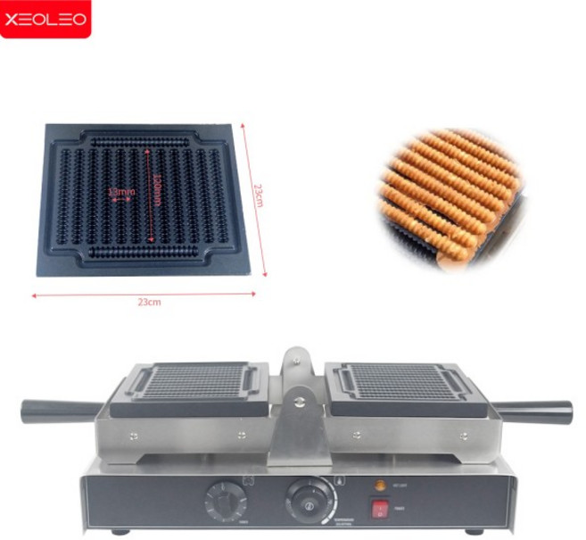 XEOLEO 전기 와플 메이커 1600W 스레드 모양 감자 튀김 스틱 아이언, 01 220V 50HZ, 01 AU, 01 빠른