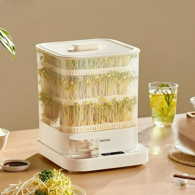 자동 콩나물 재배기 집에서 키우기 회전급수 조절식 재배량, 3단 스마트 자동 콩나물 재배기, 1개