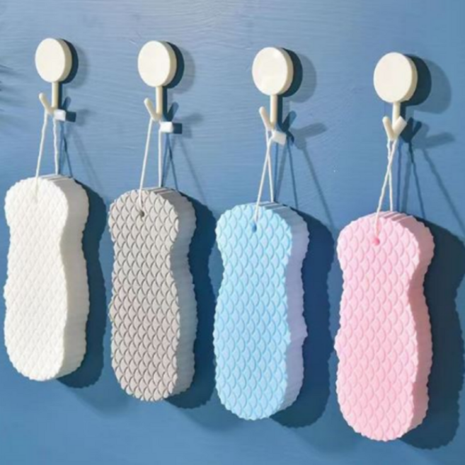 엄선라이프 때밀이 스폰지 스펀지 때블럭, 1개, 2개입, 핑크