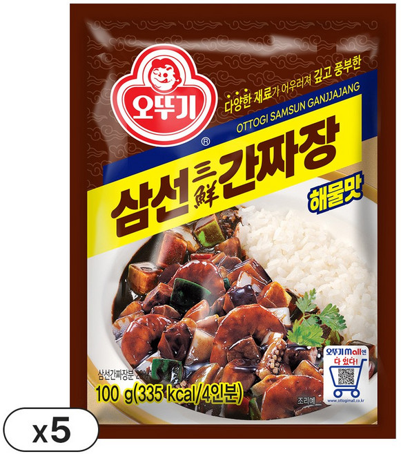 오뚜기 삼선 간짜장 과립형, 100g, 5개