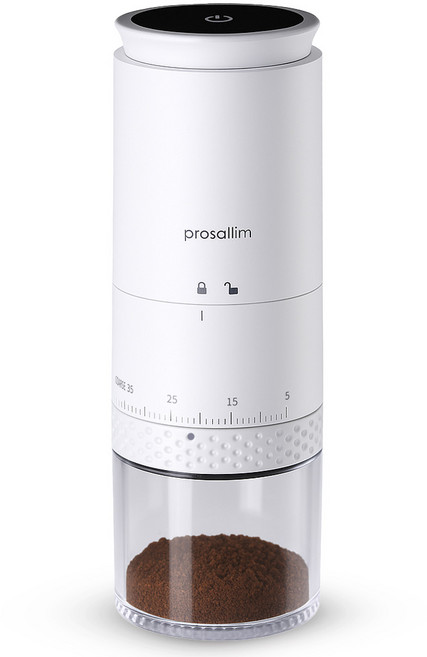 프로살림 무선 전동 커피 그라인더 자동 원두 분쇄기, PCG1