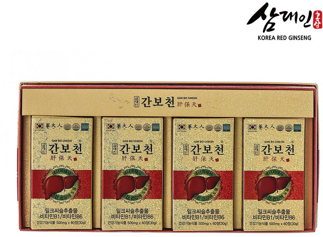 코리아헬스케어 삼대인 간보천, 1개, 240정