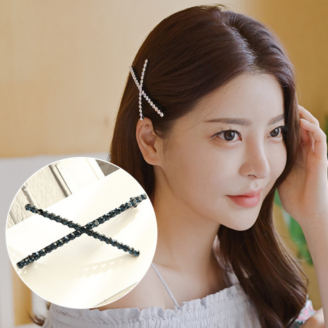 MISS21 어노리 블링 스와로브스키 자동핀 헤어핀 머리핀 (hp1593)