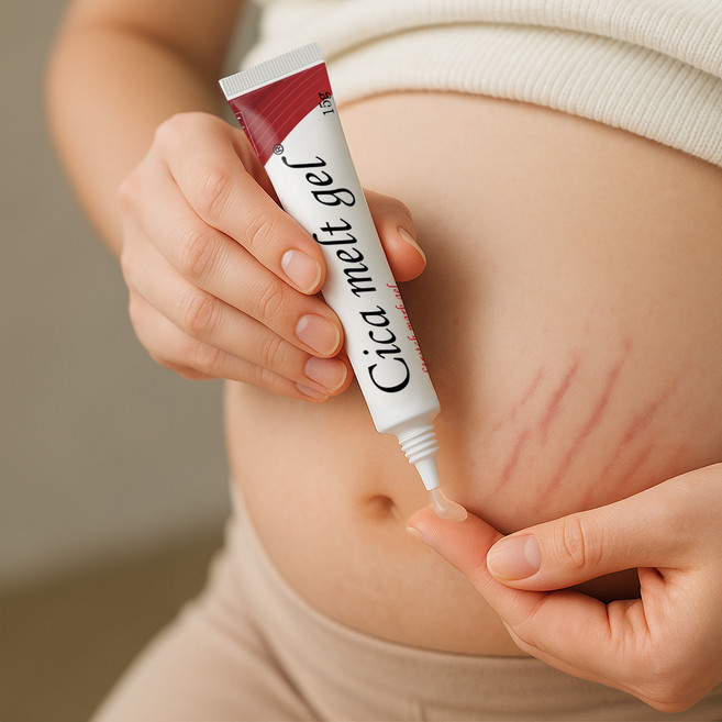 시카멜트겔 붉은 튼살 연고 임산부 출산 흉터 관리 보습 보호 비타민C 튼살크림, 15g, 1개