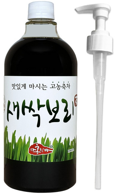 홍치마 대용량 목넘김좋은 유기농 새싹보리차 농축 새싹보리 원액 액상 1000ml 다홍치마 (물병 X), 1L, 1개