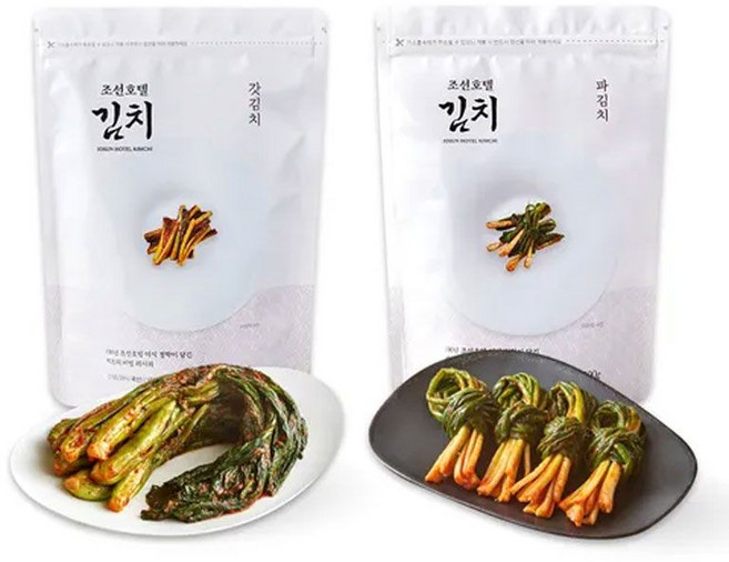 조선호텔 갓김치 1kg+파김치 500g, 없음, 1세트