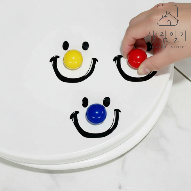 살림일기 1+1 위생 변기뚜껑손잡이 무타공 변기커버 시트, 1