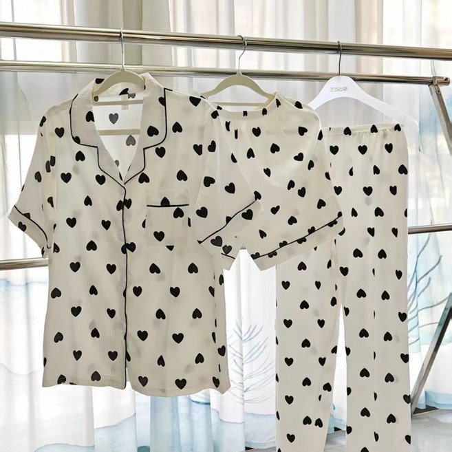 루카스 파자마 상의 반바지 긴바지3종세트홈웨어