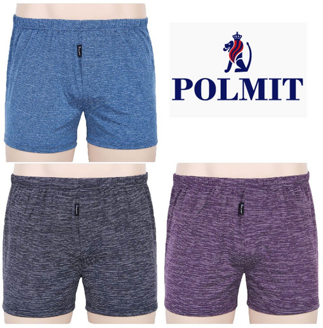 폴밋 남성 인견 트렁크팬티 사각팬티 3매 PMT369-1