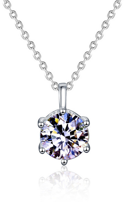 Meetisr 모잠비크 1캐럿 기본 목걸이 GRA 인증