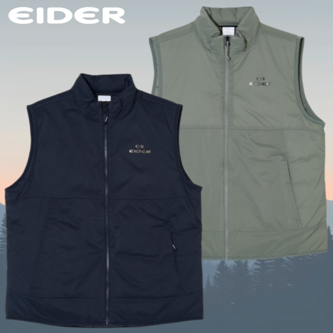 아이더 남성 패딩조끼 간절기 가볍지만 보온력이 뛰어난 (이든) 패딩 베스트 DMP24601