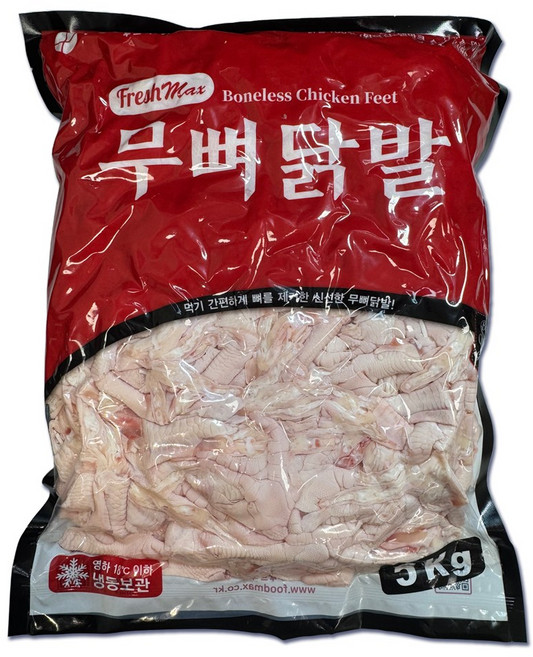 푸드맥스 닭발 원료 무뼈닭발, 5kg, 1개
