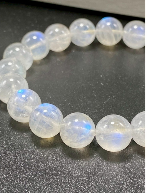然杉珠寶 月光石手鍊 藍光水晶