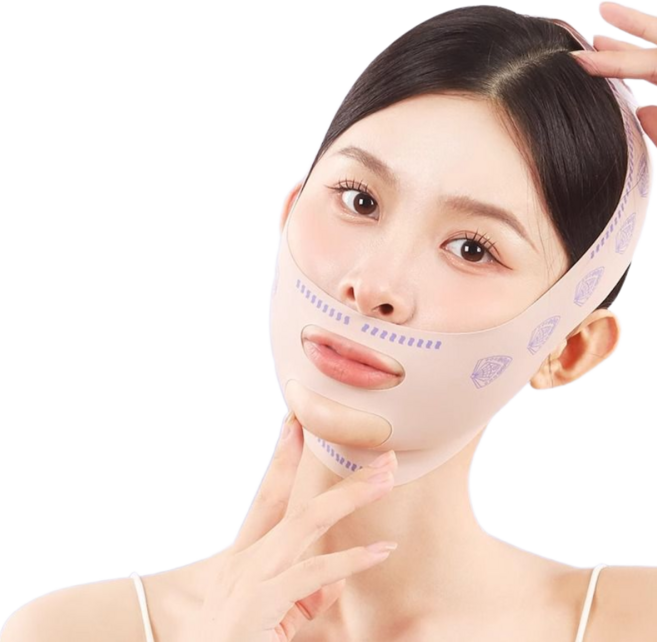 데이즈잇 V 라인 턱살 이중턱 처짐 방지 리프팅 밴드, Free사이즈1+1