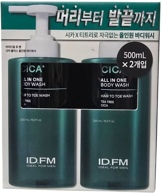 아이디얼포맨 시카 올인원 바디워시, 1개, 1L