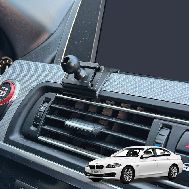 BMW 5시리즈 F10 차량용 핸드폰 거치대 마운트 (11년~17년), 전용 마운트, 1개