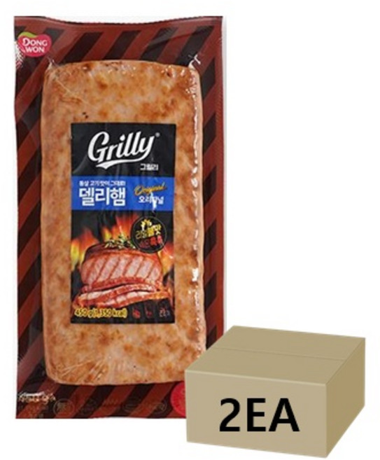 1+1 동원 그릴리 델리햄 불맛햄 450g x 총 2개