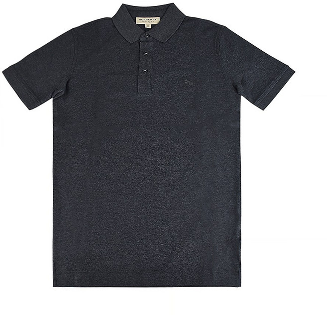 BURBERRY 戰馬LOGO內襯格紋純棉POLO衫