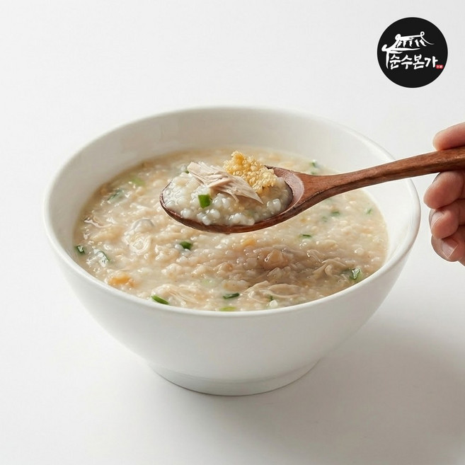 간편 보양식 영양닭죽 가마솥 누룽지 닭 백숙죽 500g, 8개