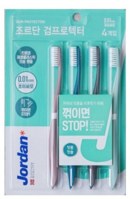 조르단 검프로텍터 초미세모 칫솔 4개입, 2개