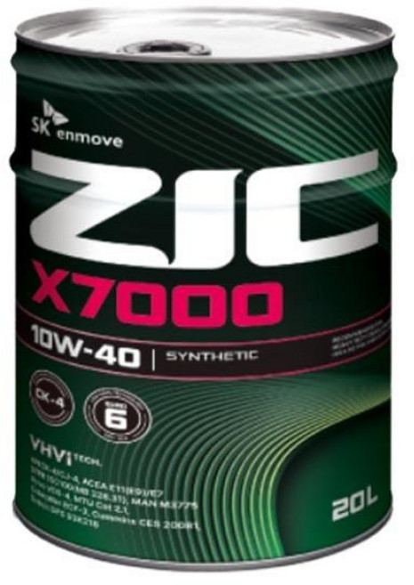 지크 X7000 10W40 20리터 유로6 경유 엔진오일 API CK, 1개, X7000 CK 20L