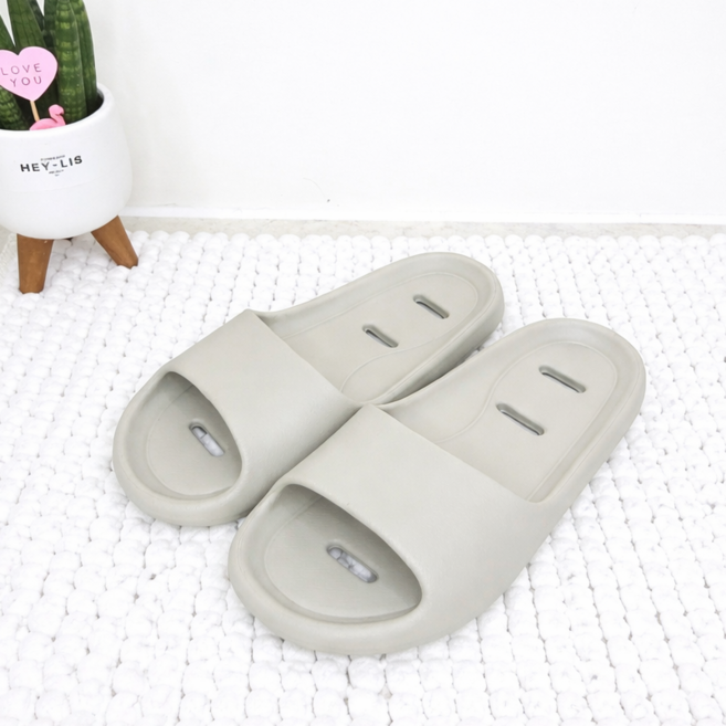 발편한 문에 안걸리는 발등낮은 미끄럼방지 국산 욕실화, 1개, 빈티징베이지