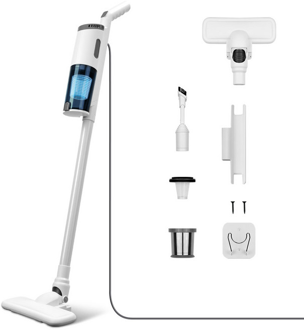 홈리아 유선 스틱 청소기, HA-13KW, 화이트