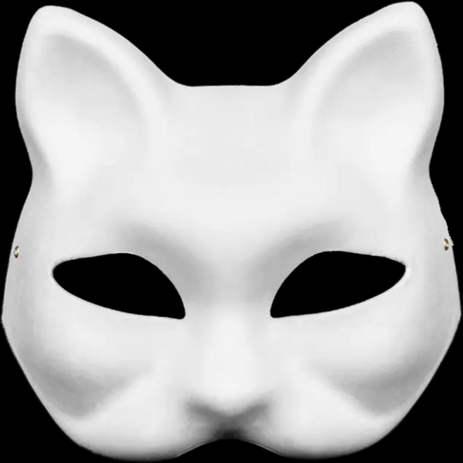 베르트폴 종이 가면 만들기, 5개, 고양이