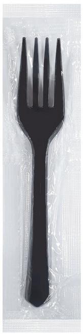 생활을그리다 개별포장 일회용 포크 16cm 블랙, 1개입, 300개
