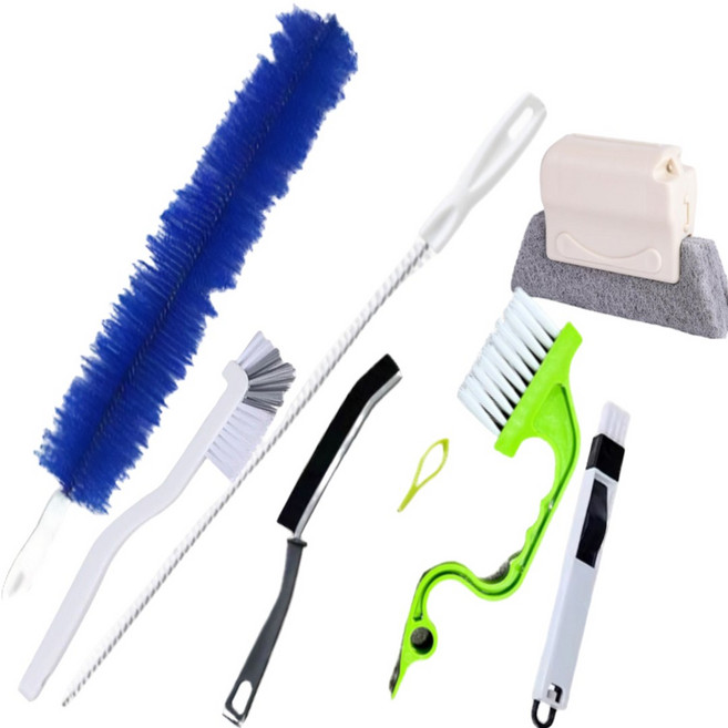 네이쳐 청소끝판왕 틈새 청소솔 8종세트 (틈새 배수구 틈새 창틀 욕실 베란다)