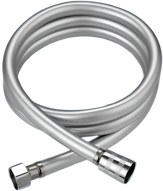 바스향기 pvc 물때제거 샤워호스, 2m, 실버