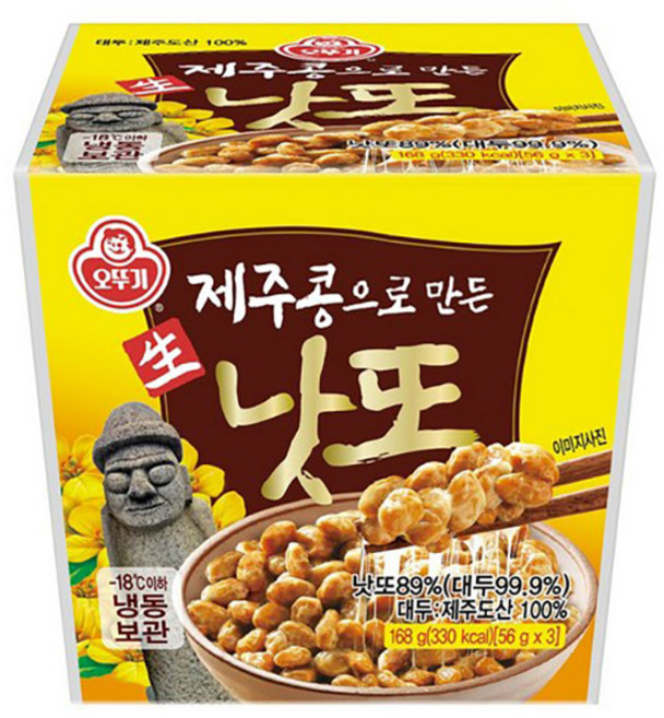 오뚜기 제주콩낫또 56g 3개입, 168g, 1개