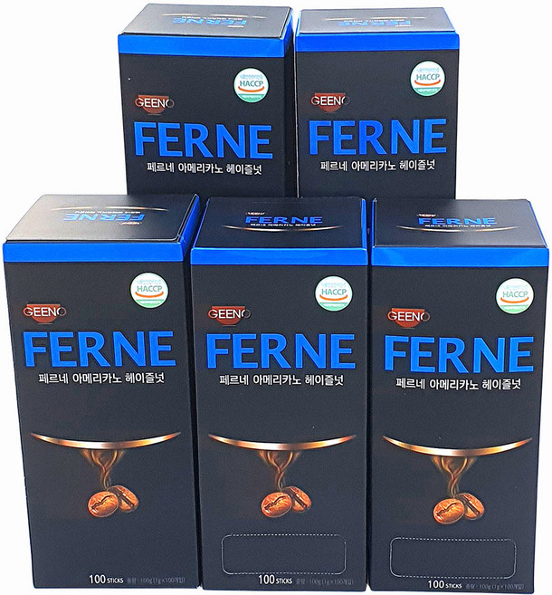 새마원 지노 페르네 아메리카노 커피(헤이즐넛) 스틱 100T (1g-100개입), 1g, 100개입, 5개