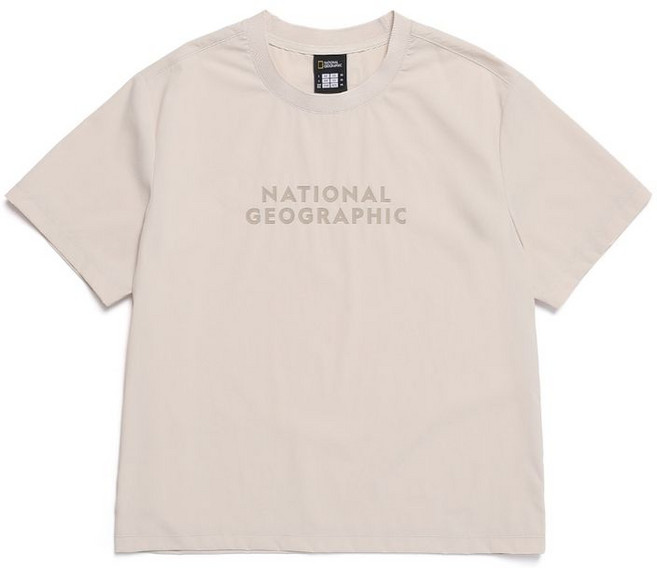 내셔널지오그래픽 NATIONALGEOGRAPHIC N252WTS971 여성 프로즌큐브 반팔티셔츠 OAK BEIGE