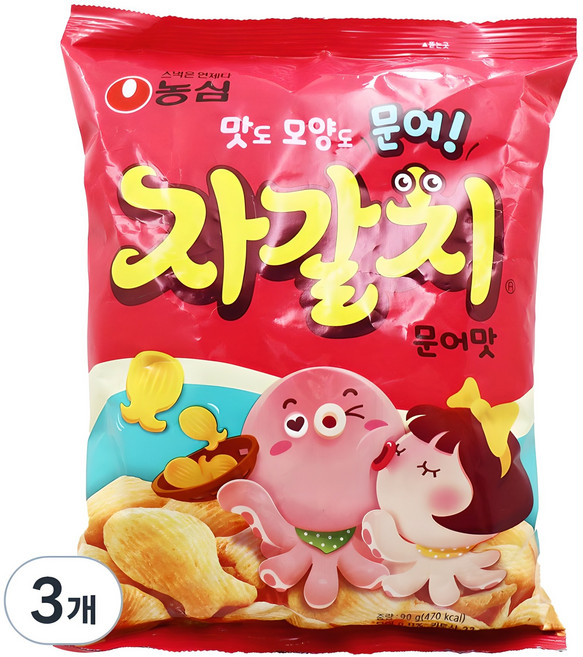 자갈치 문어맛, 90g, 3개