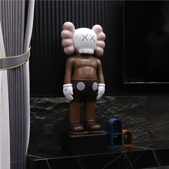 urkoteer카우스 저금통 대형 피규어urkoteer 카페 홈 인테리어 장식품 61cm urkoteer, 브라운 (받침대 불포함)