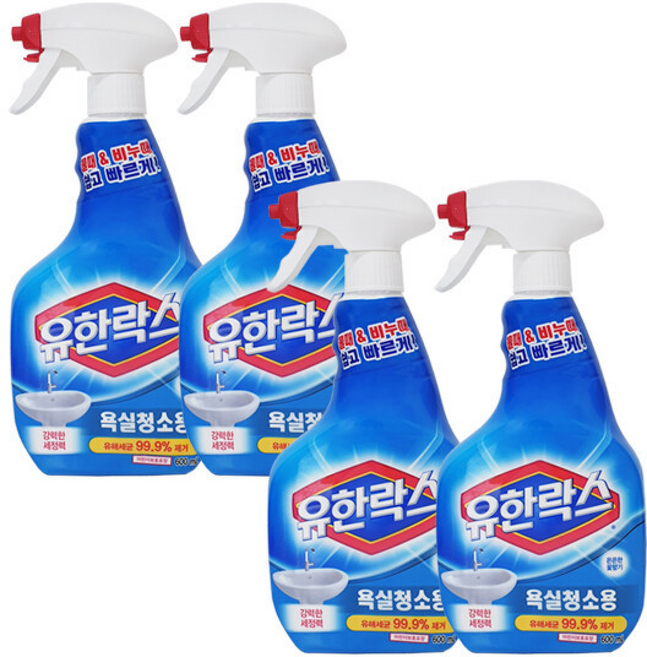 유한락스 욕실 청소용 x2, 1개, 600ml