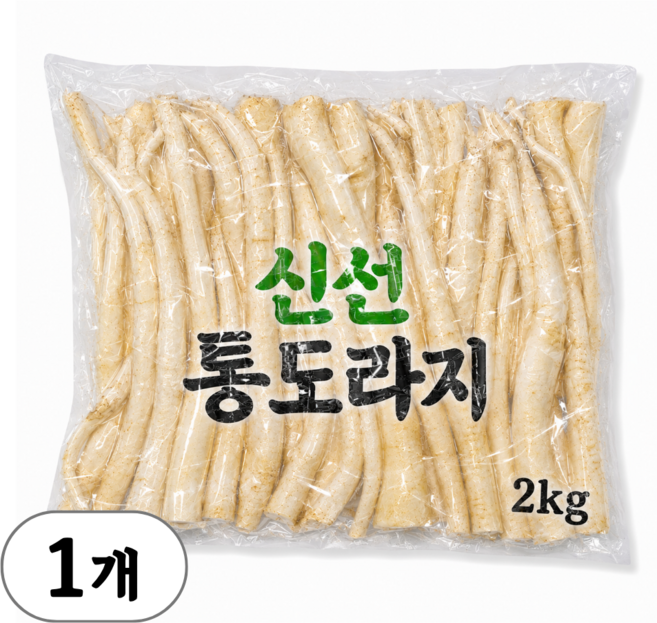 중국산 수입 깐도라지, 통도라지 2kg, 1개