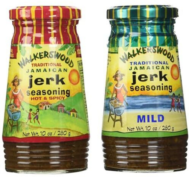 워커스우드 자메이카 저크 조미료 혼합 팩 - 순한 맛 핫 Walkerswood Jamaican Jerk Seasoning Mixed Pack - 10 Oz Each Mild, 1개