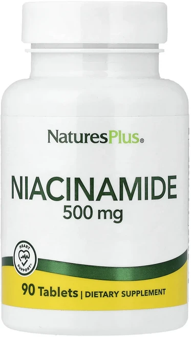 NaturesPlus 나이아신아마이드 500 mg 90 태블릿, NaturesPlus나이아신아마이드500mg90태블릿, 1개 - 쿠팡