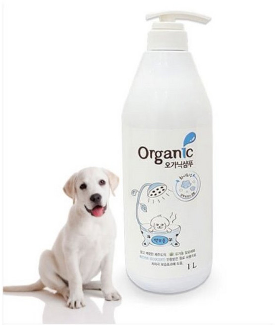 오가닉 화이트닝 백모용 강아지샴푸, 1개, 1L